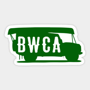 BWCA Canoe on Truck Sticker